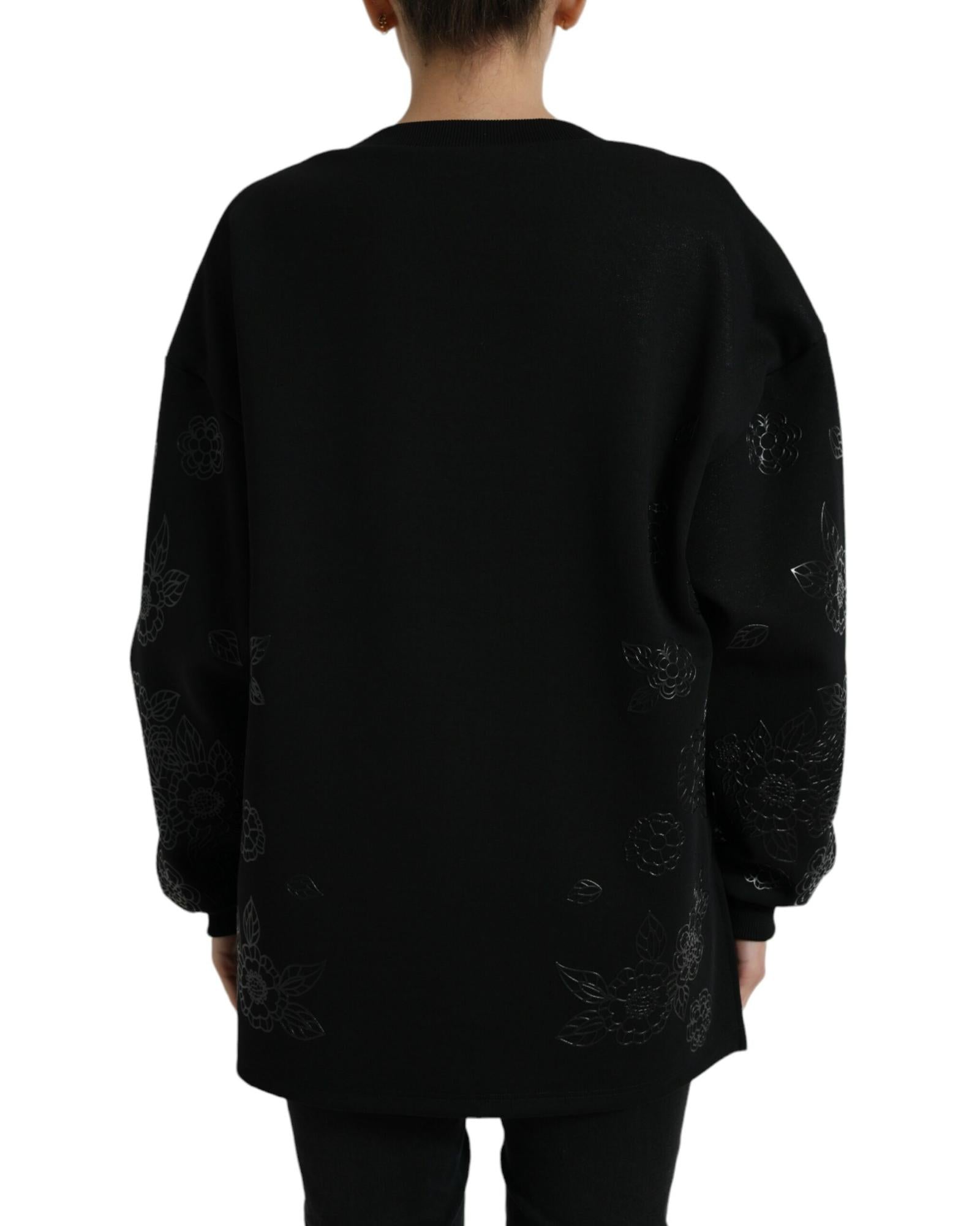 Dolce & Gabbana  Floral Print Sweatshirt Black TSH84221