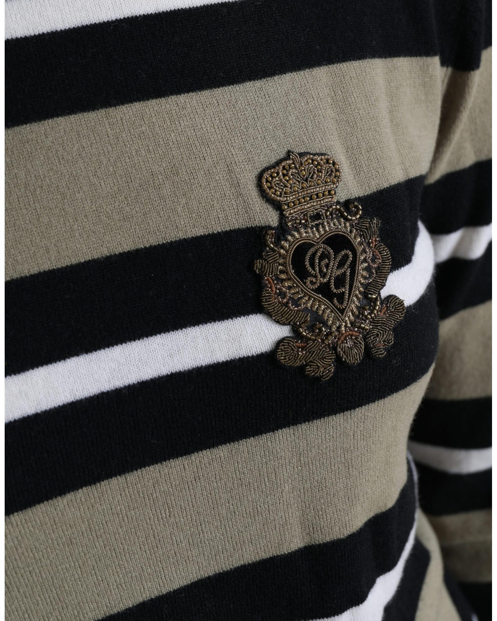 Dolce & Gabbana Striped Turtleneck Sweater