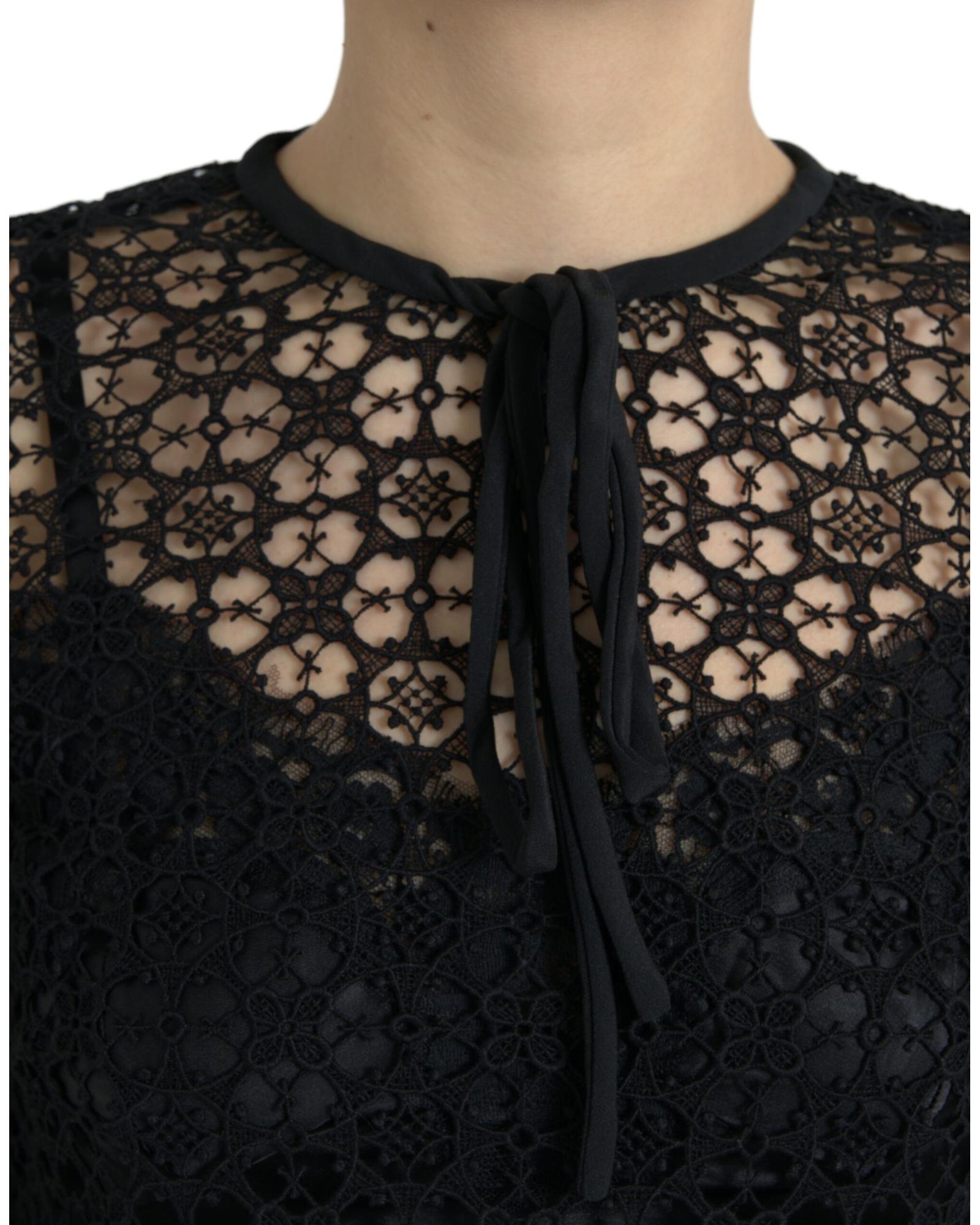 Dolce & Gabbana  Women's Black Lace Top