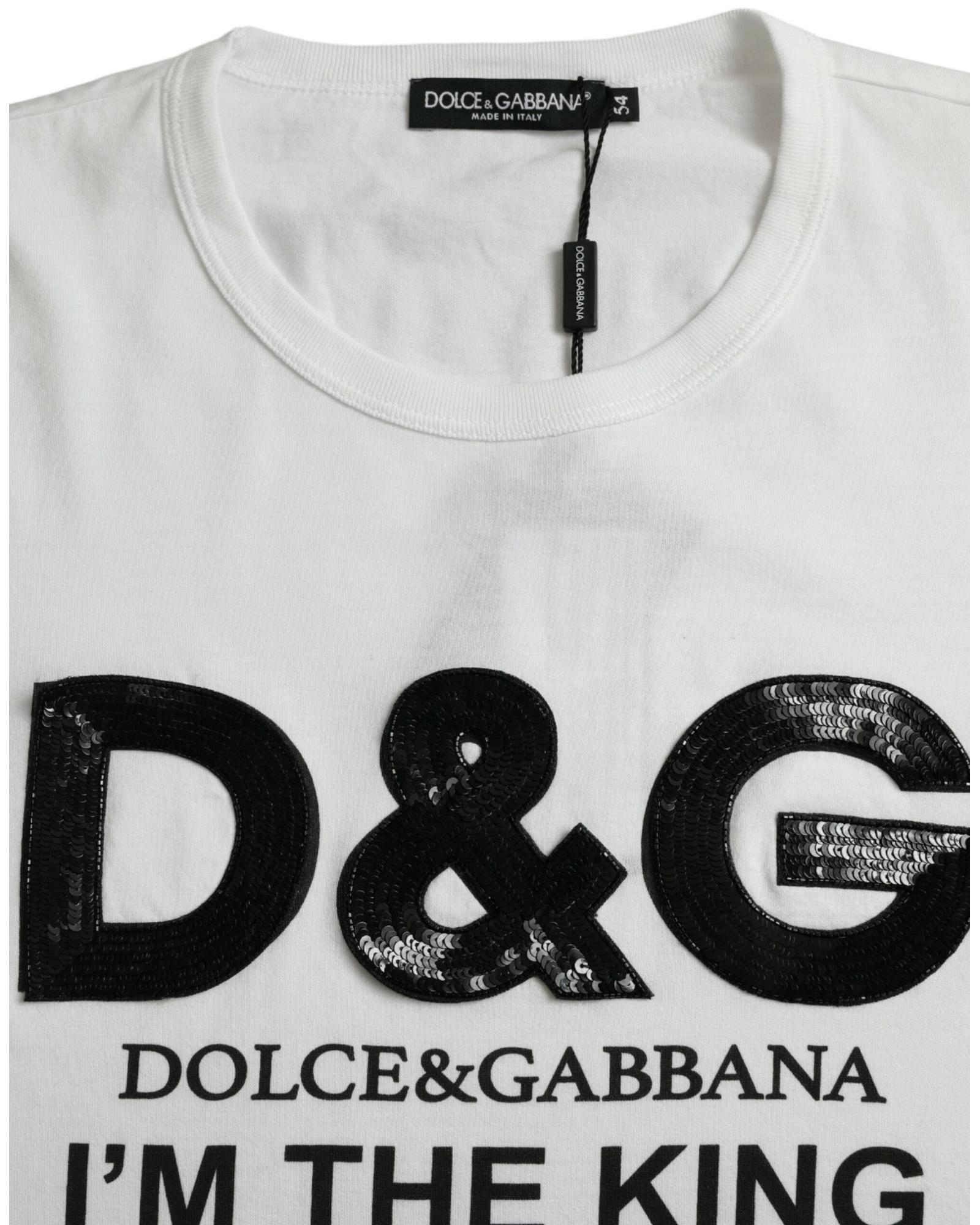 Dolce & Gabbana  Men's 'I'm The King of My Life' T-Shirt