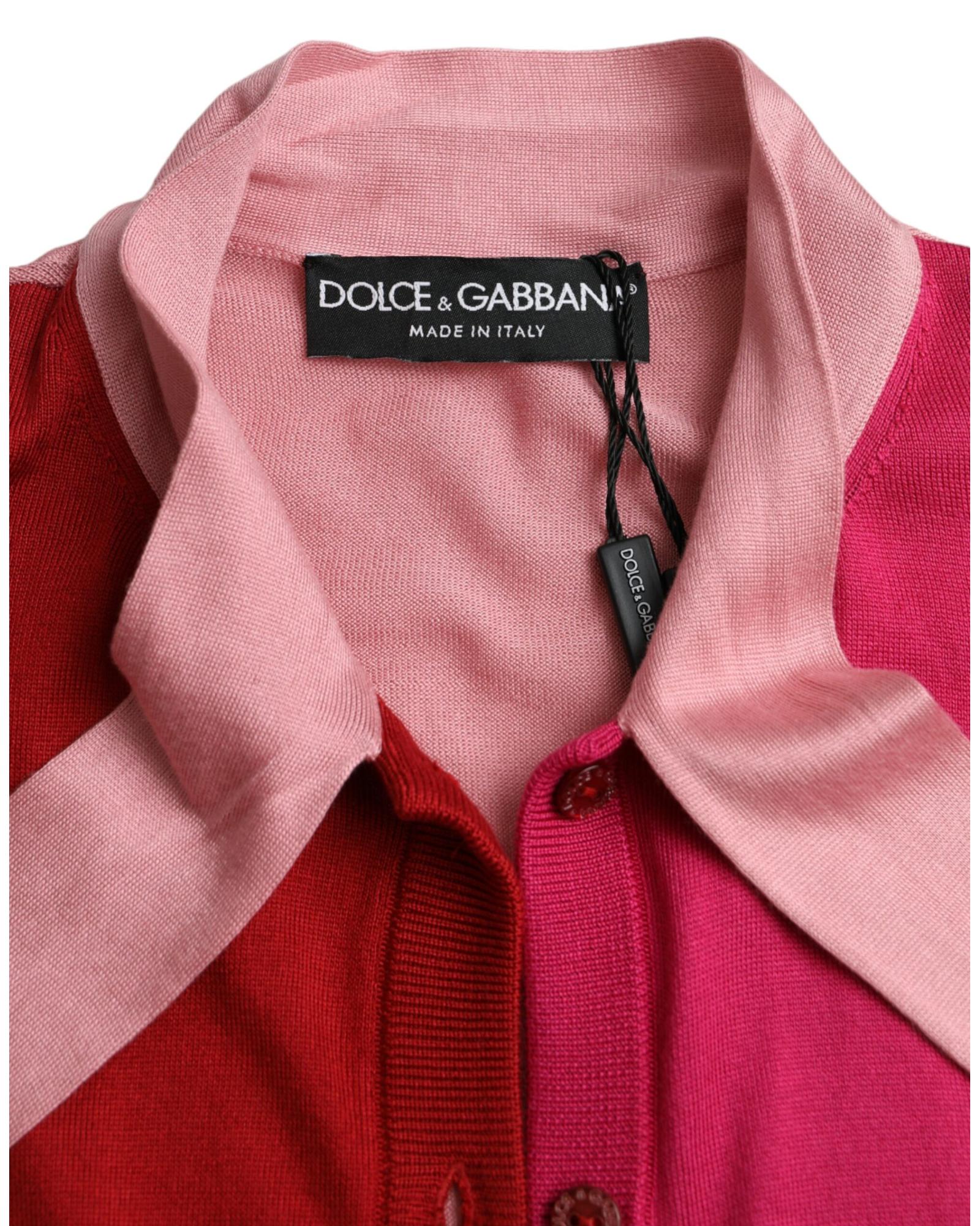 Dolce & Gabbana  Women's Tie Neck Sweater in Red