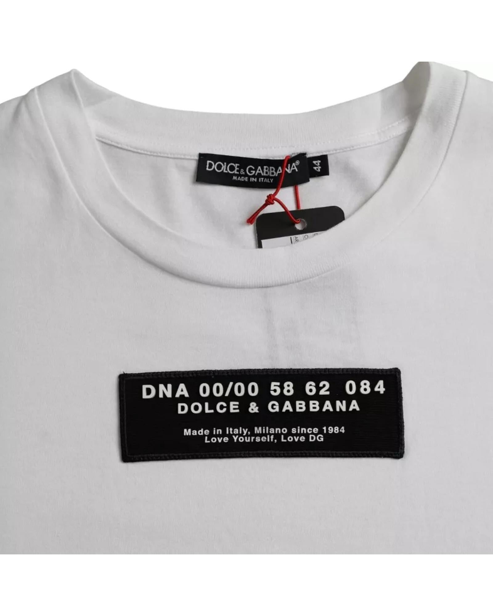 Dolce & Gabbana  DNA 0000 58 62 084 White T-Shirt for Men