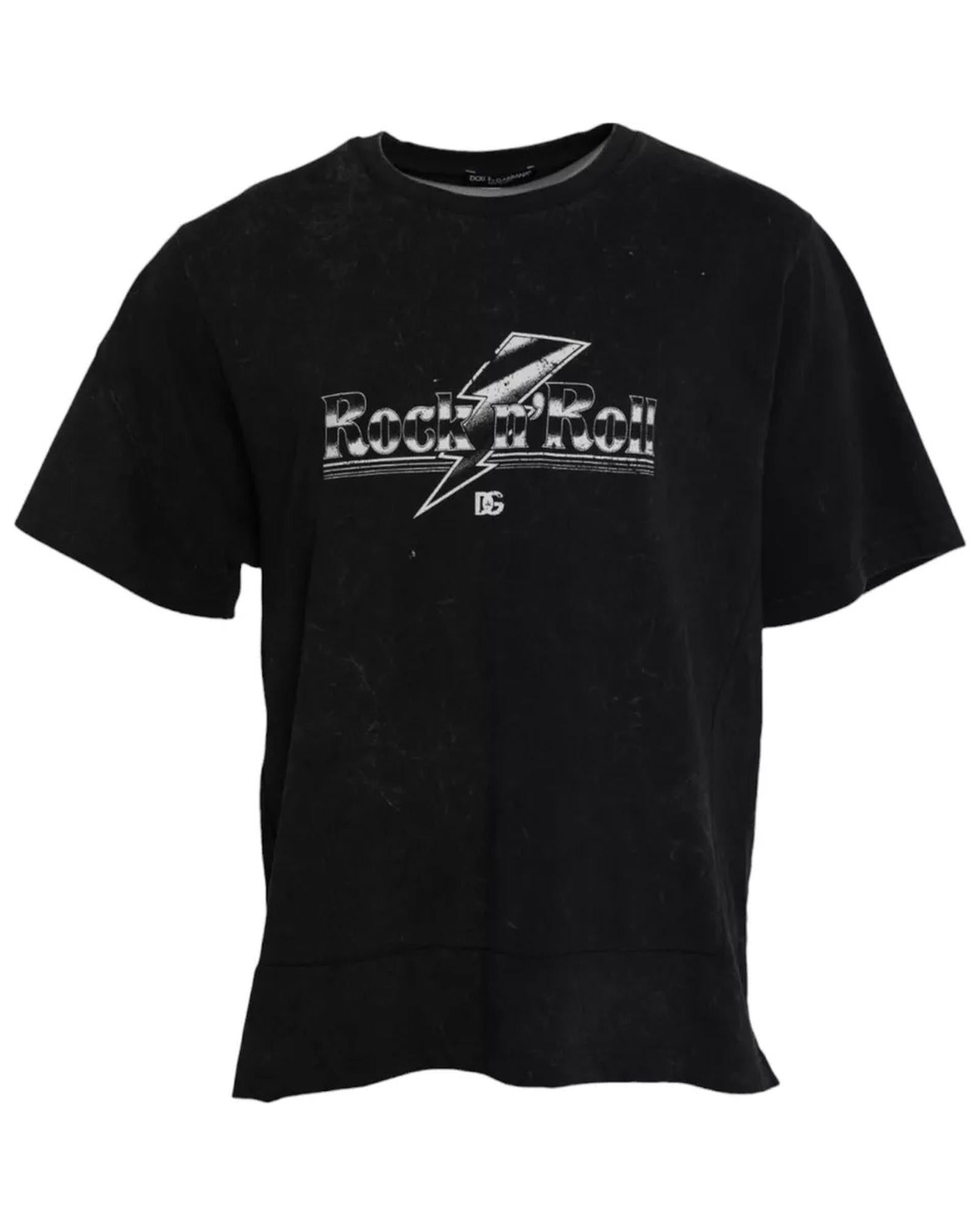 Dolce & Gabbana  Rock 'n' Roll T-Shirt - Black