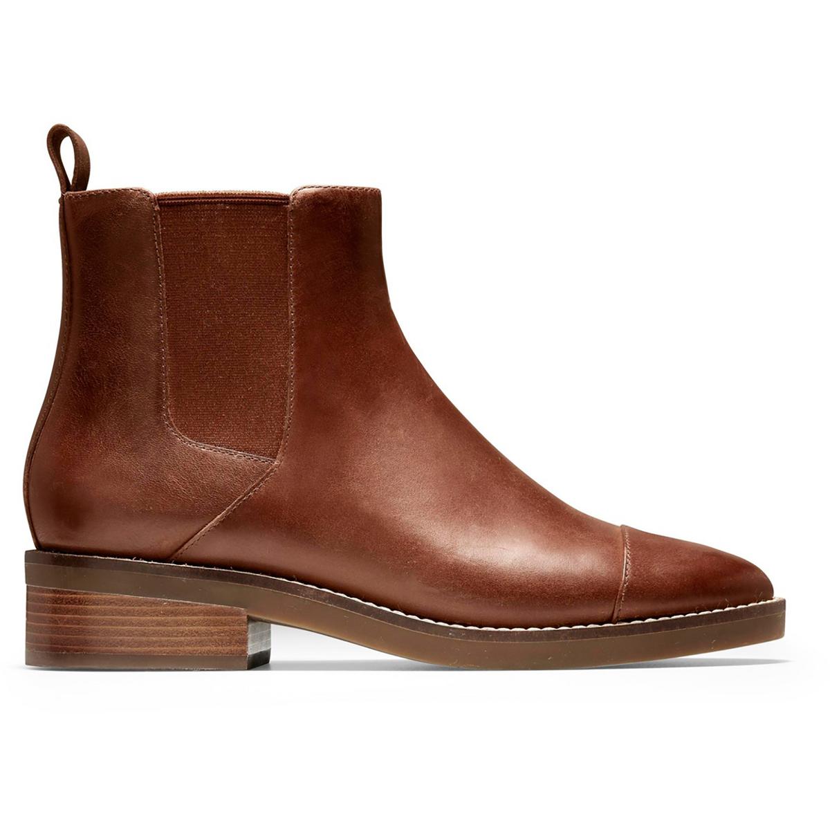 Womens Faux: Faux Leather Chelsea Boots