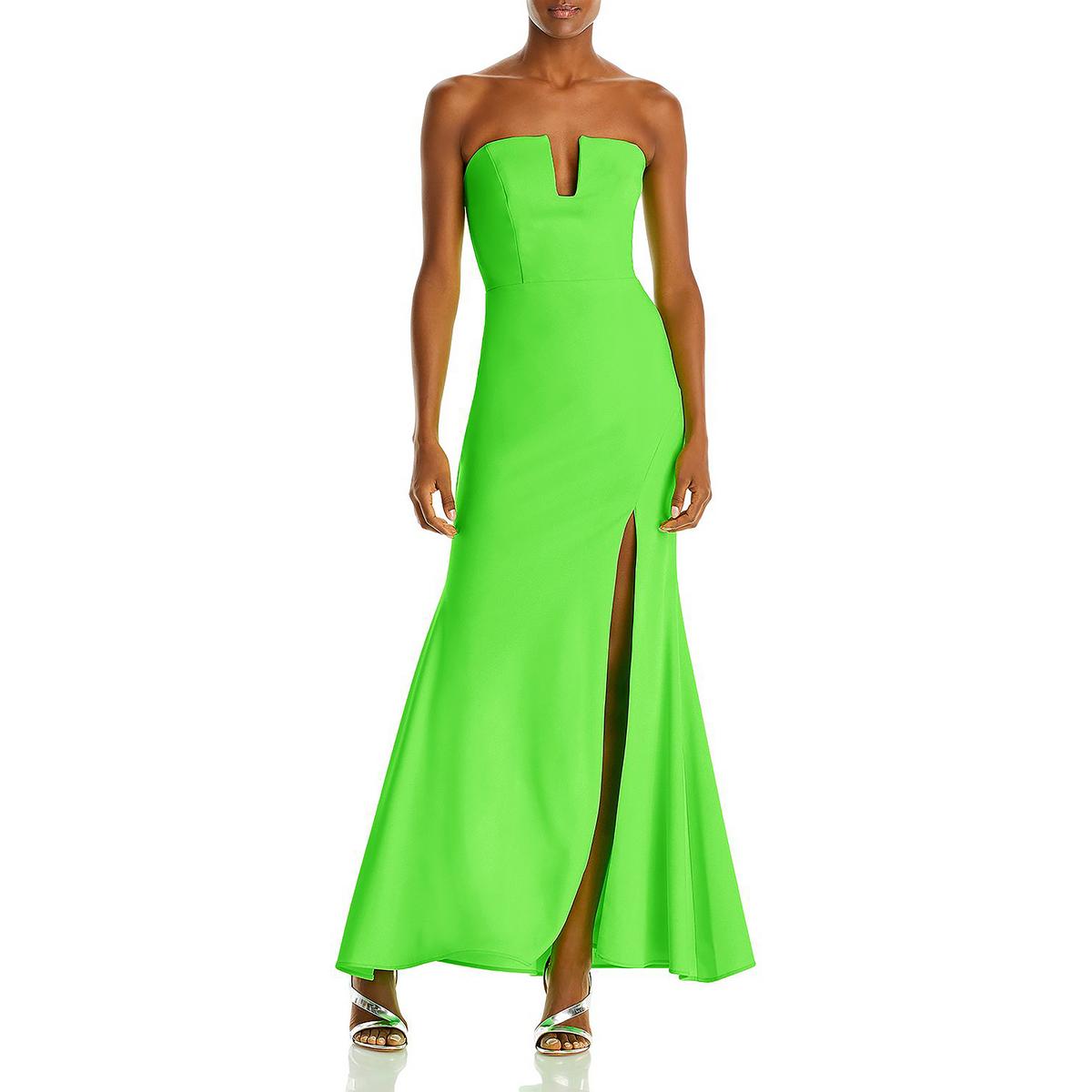 Womens Strapless Formal Evening Dress