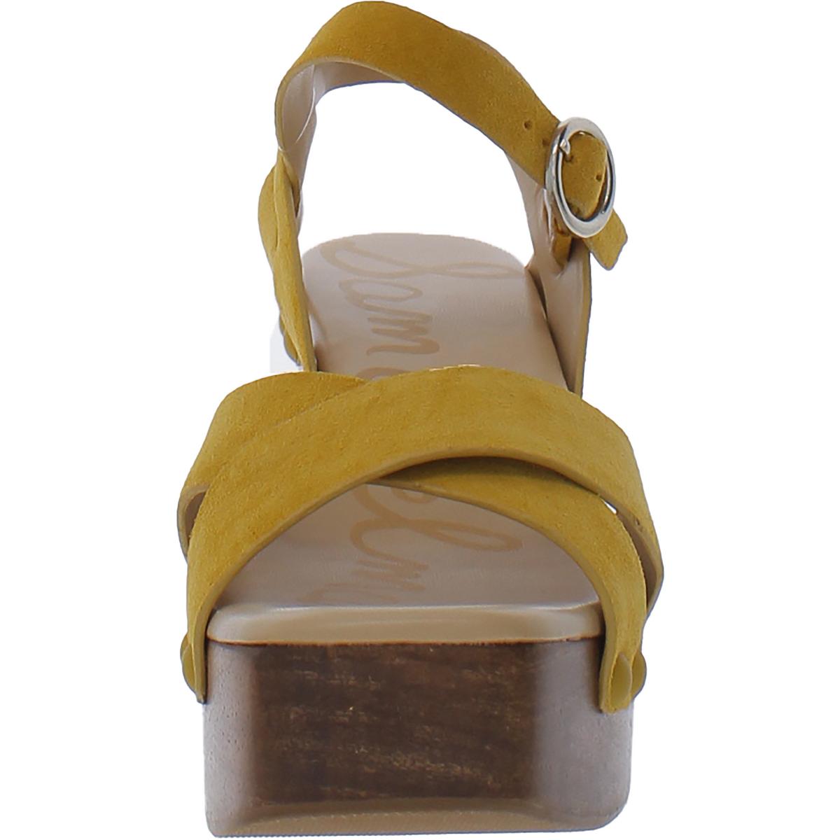 Josefine Womens Buckle Wood Heels