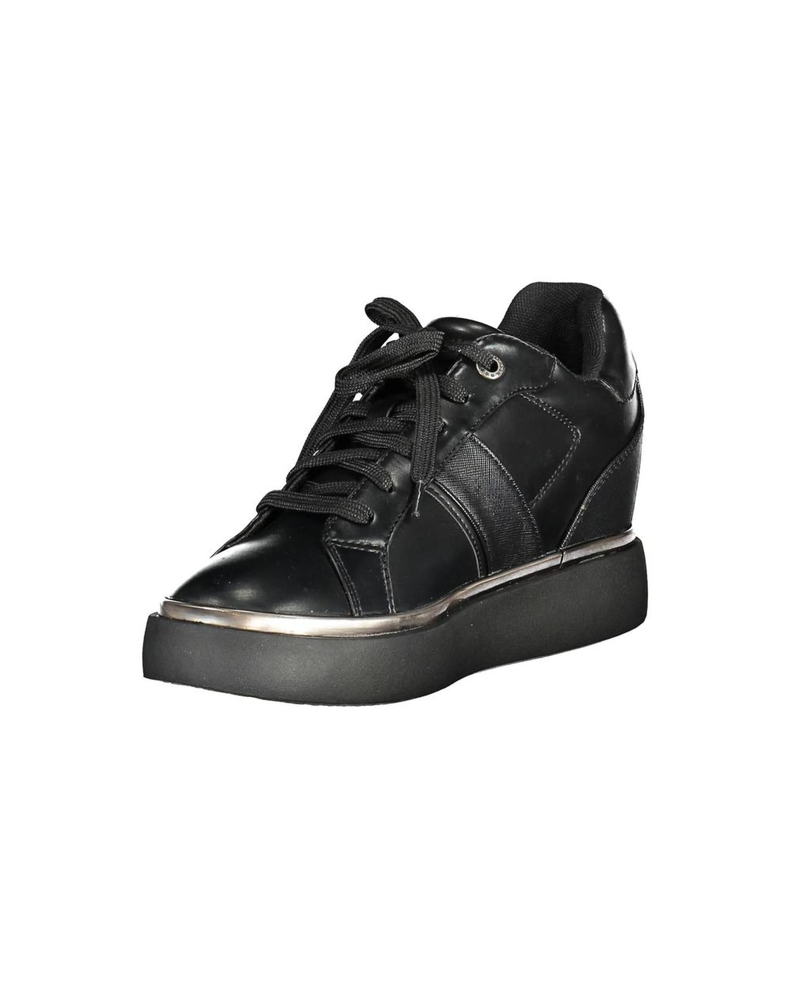 U.S. POLO ASSN. US POLO ASSN Lauren by Ralph Lauren Womens Wedge Sneaker Black