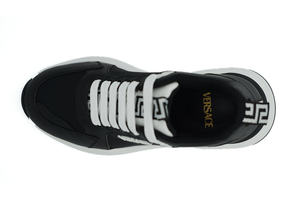 Versace Elegant Monochrome Leather Women's Sneakers19