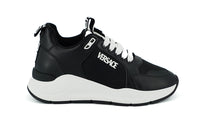 Versace Elegant Monochrome Leather Women's Sneakers3