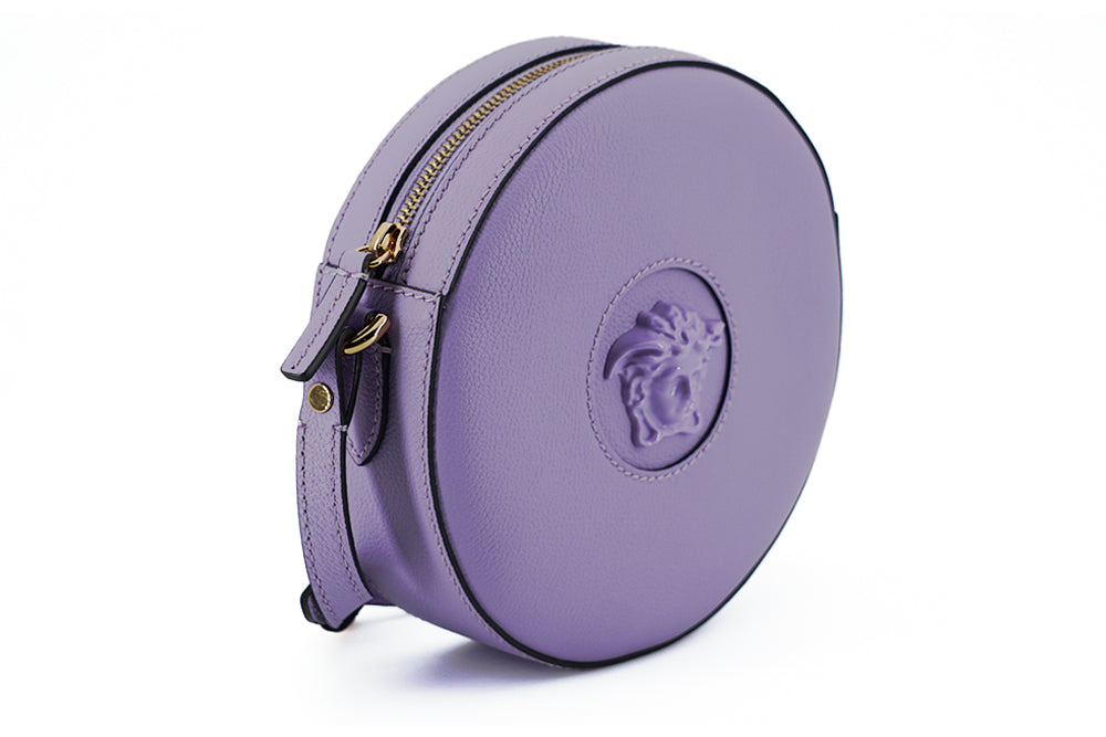 Versace Elegant Purple Round Shoulder Women's Bag