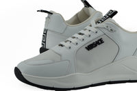 Versace Sleek White Calf Leather Men's Sneakers15