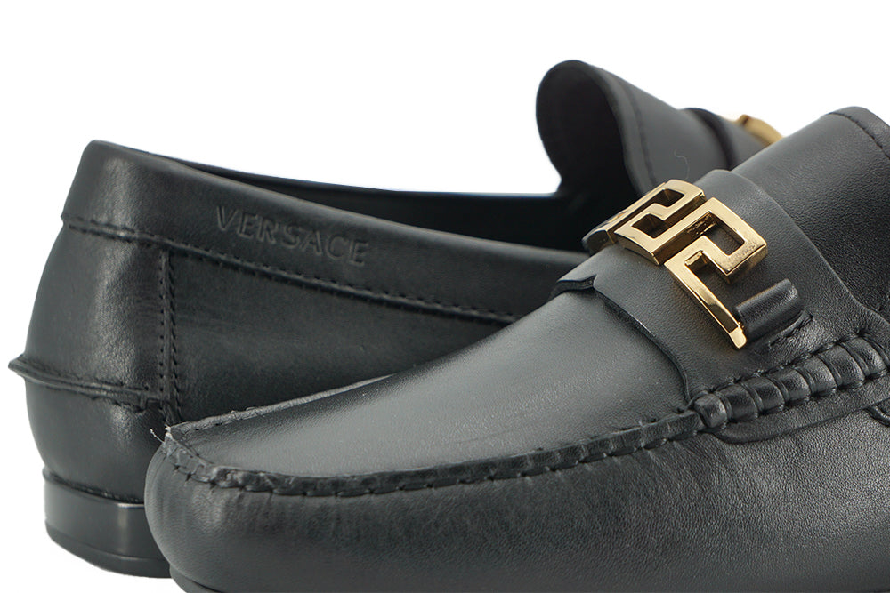 Versace Elegant Black Calf Leather Men's Men's Loafers13