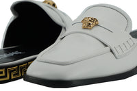 Versace Elegant White Leather Flat Women's Slides19