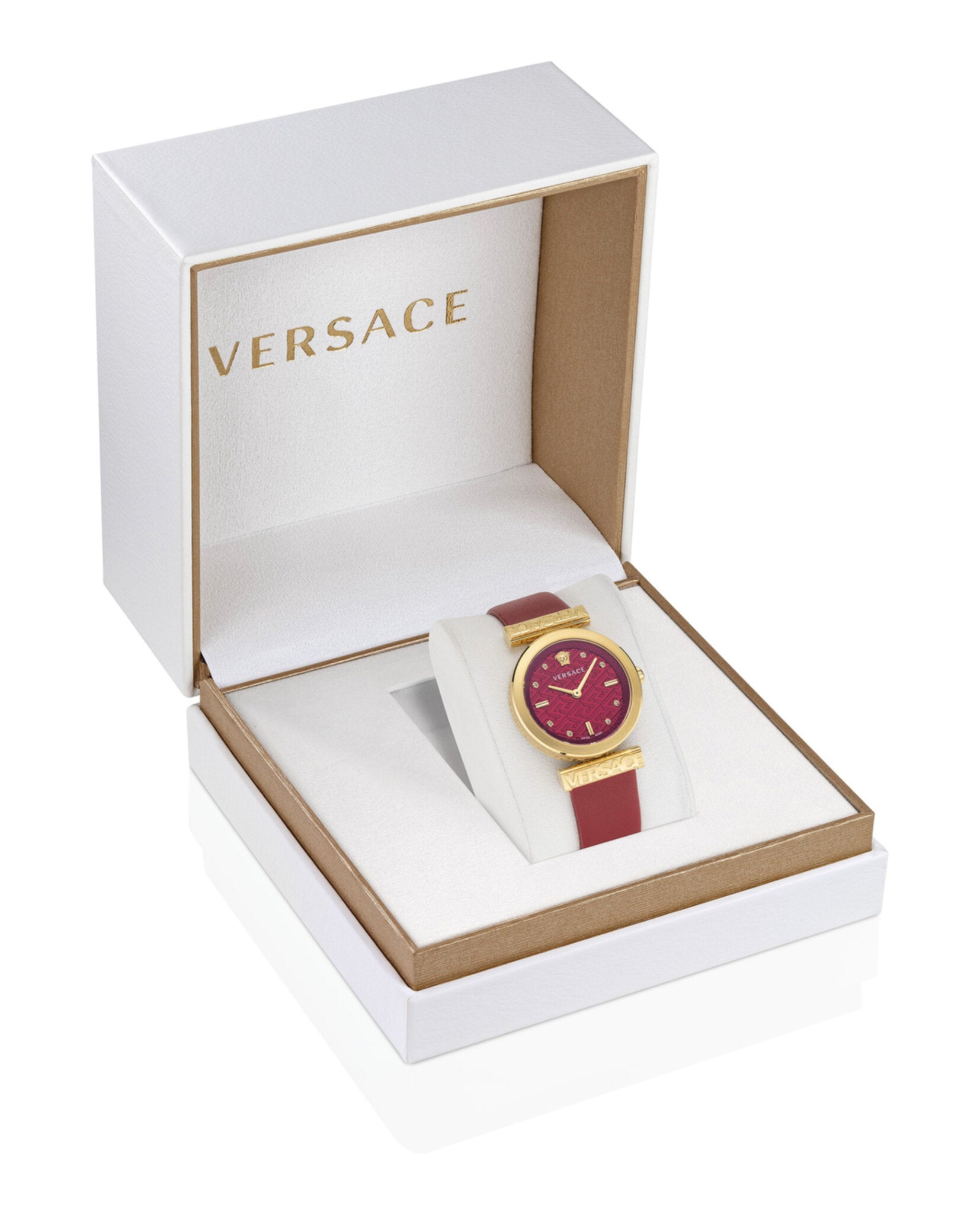 Versace Womens Versace Regalia IP Yellow Gold 34mm Strap Fashion Watch