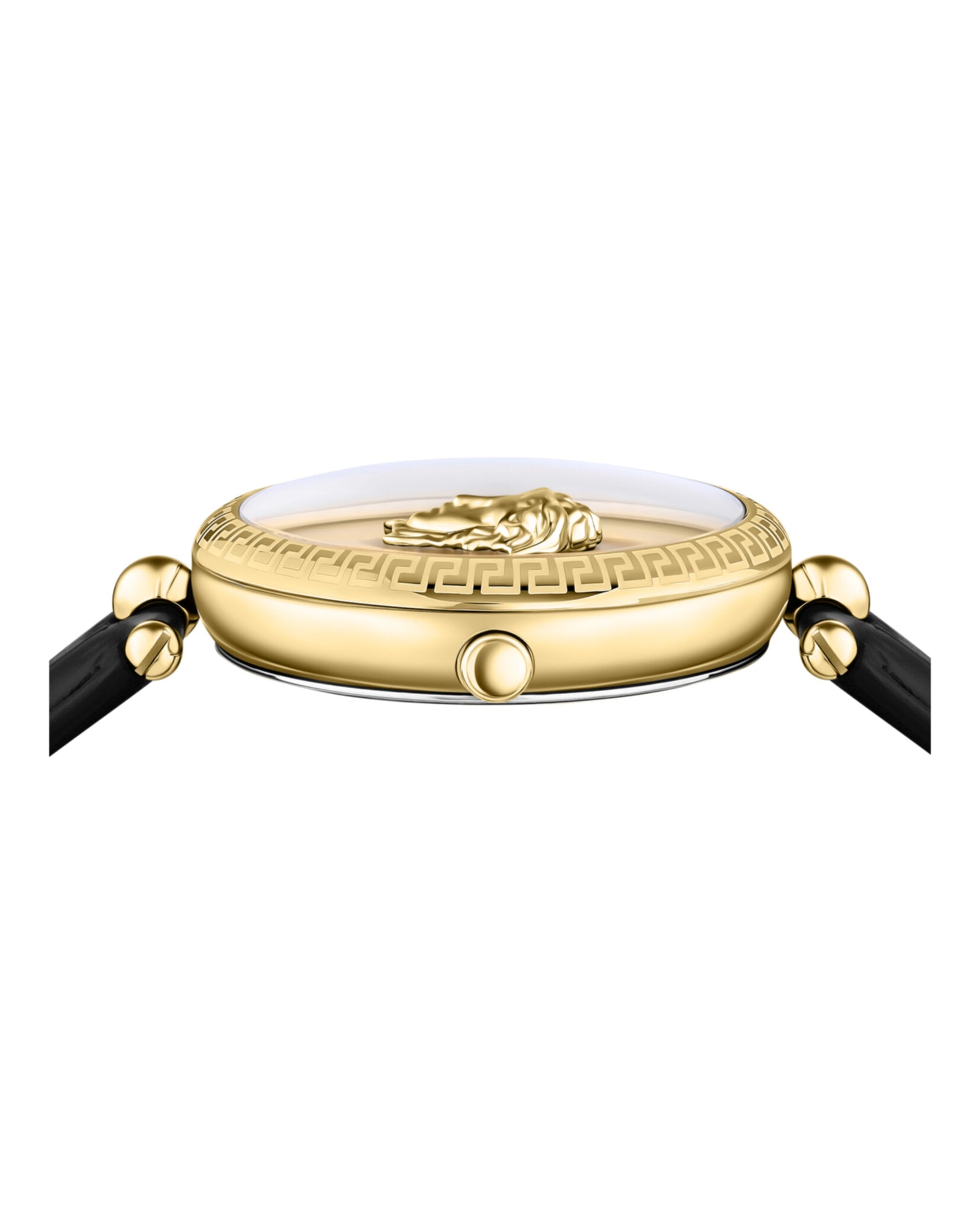 Versace Womens  Gold 39mm Strap Fashion Watch