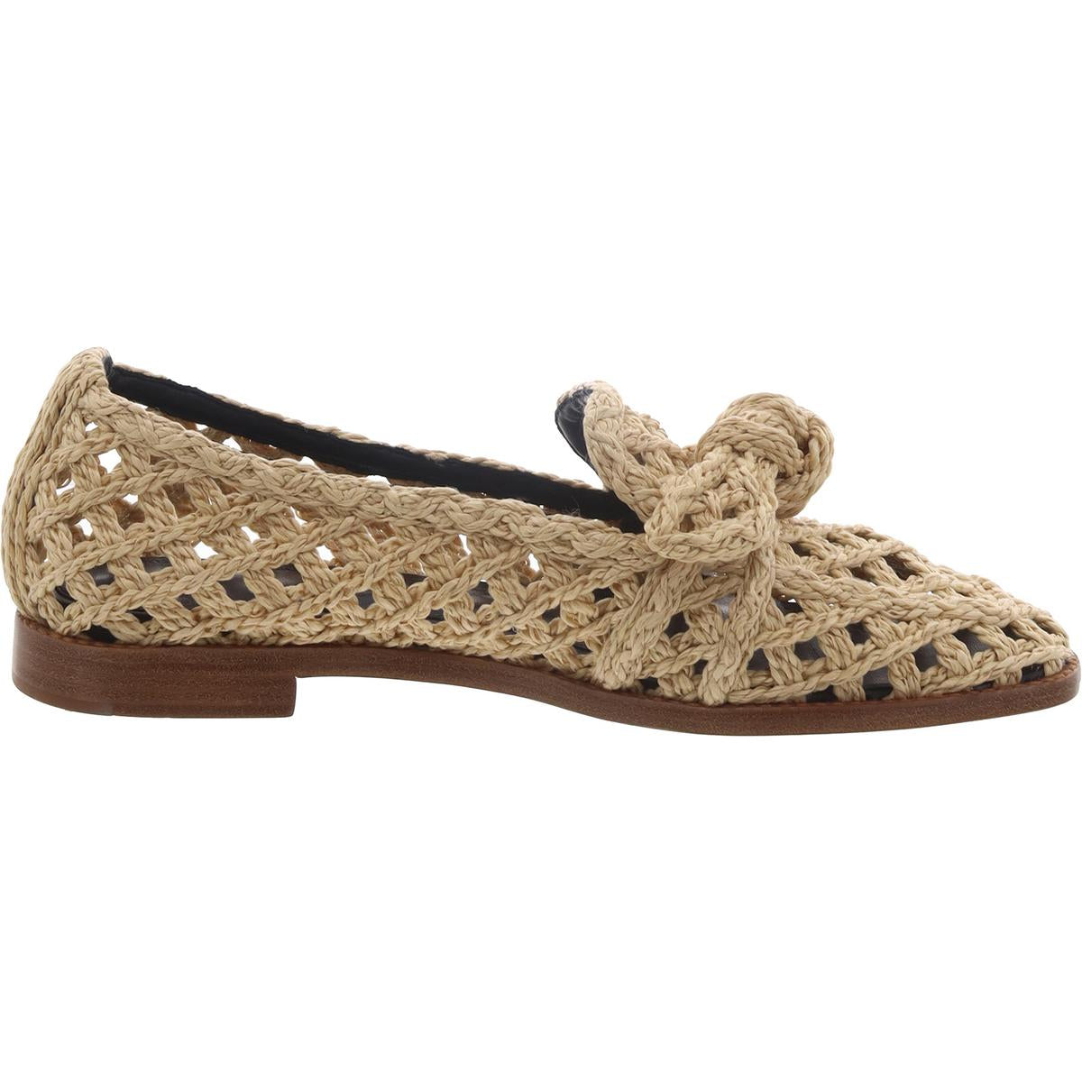 Womens Woven Eyelet Flat Shoes