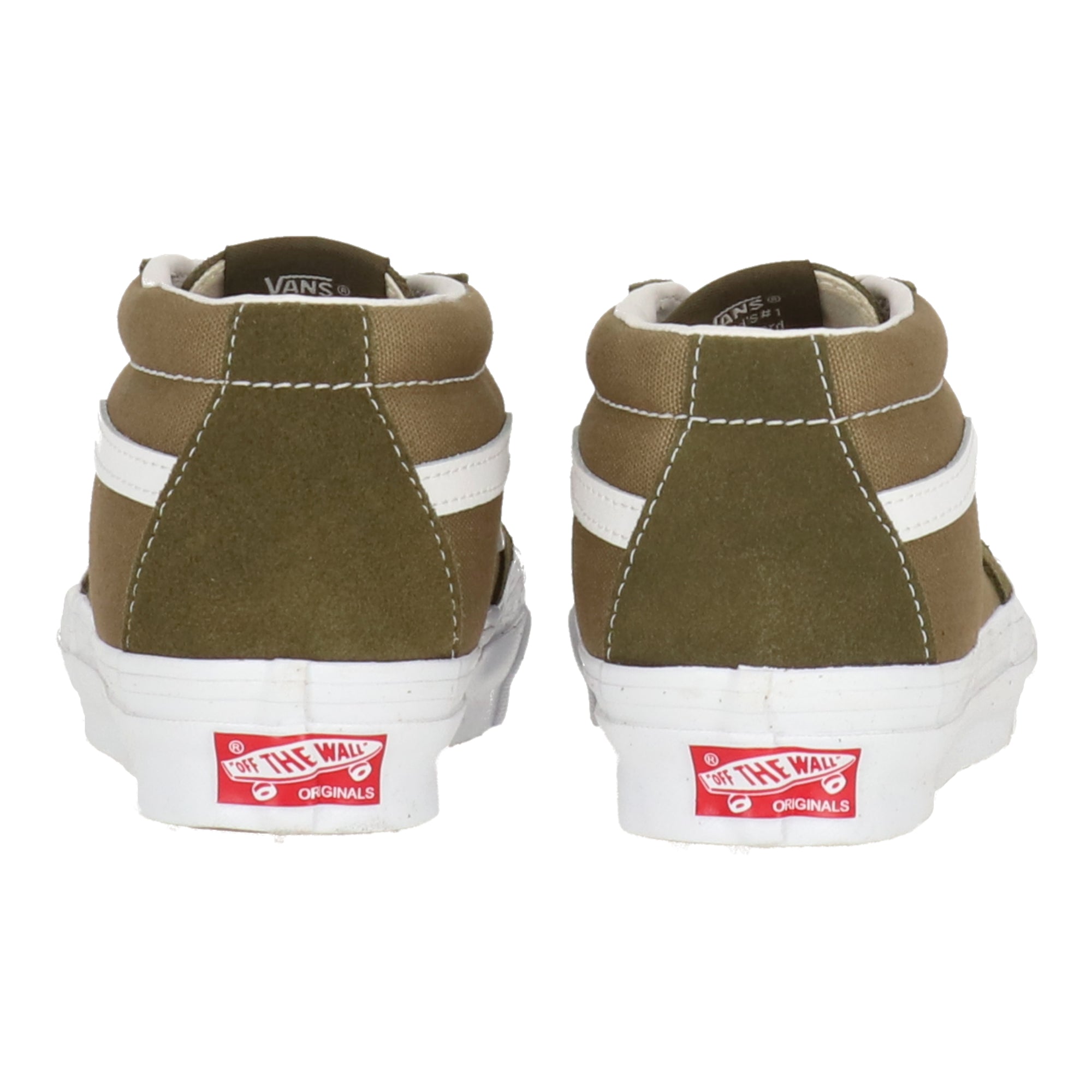 Vans Mens Green/White Sneaker3