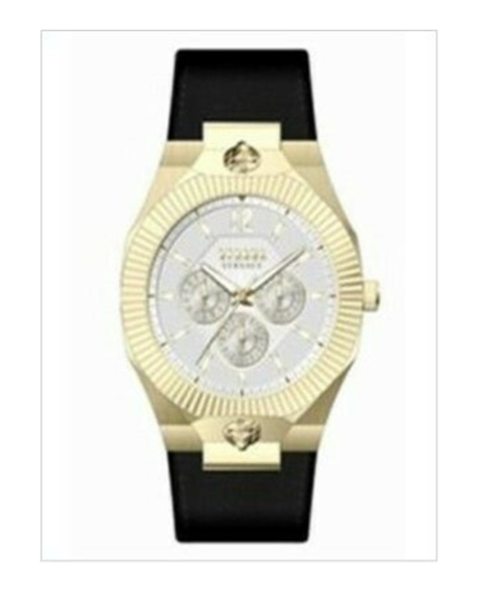 Versus Versace Mens Echo Park Multifunction Gold 42mm Strap Fashion Watch3