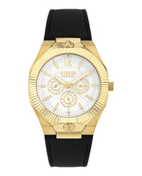 Versus Versace Mens Echo Park Multifunction Gold 42mm Strap Fashion Watch4