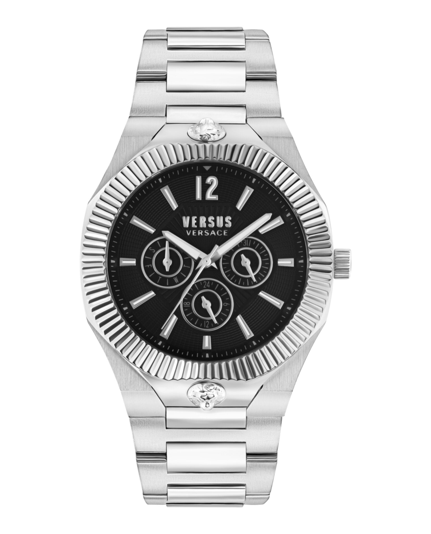 Versus Versace Mens Echo Park Multifunction Stainless Steel 42mm Bracelet Fashion Watch