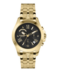 Versus Versace Mens Chrono Lion Gold 44mm Bracelet Fashion Watch1