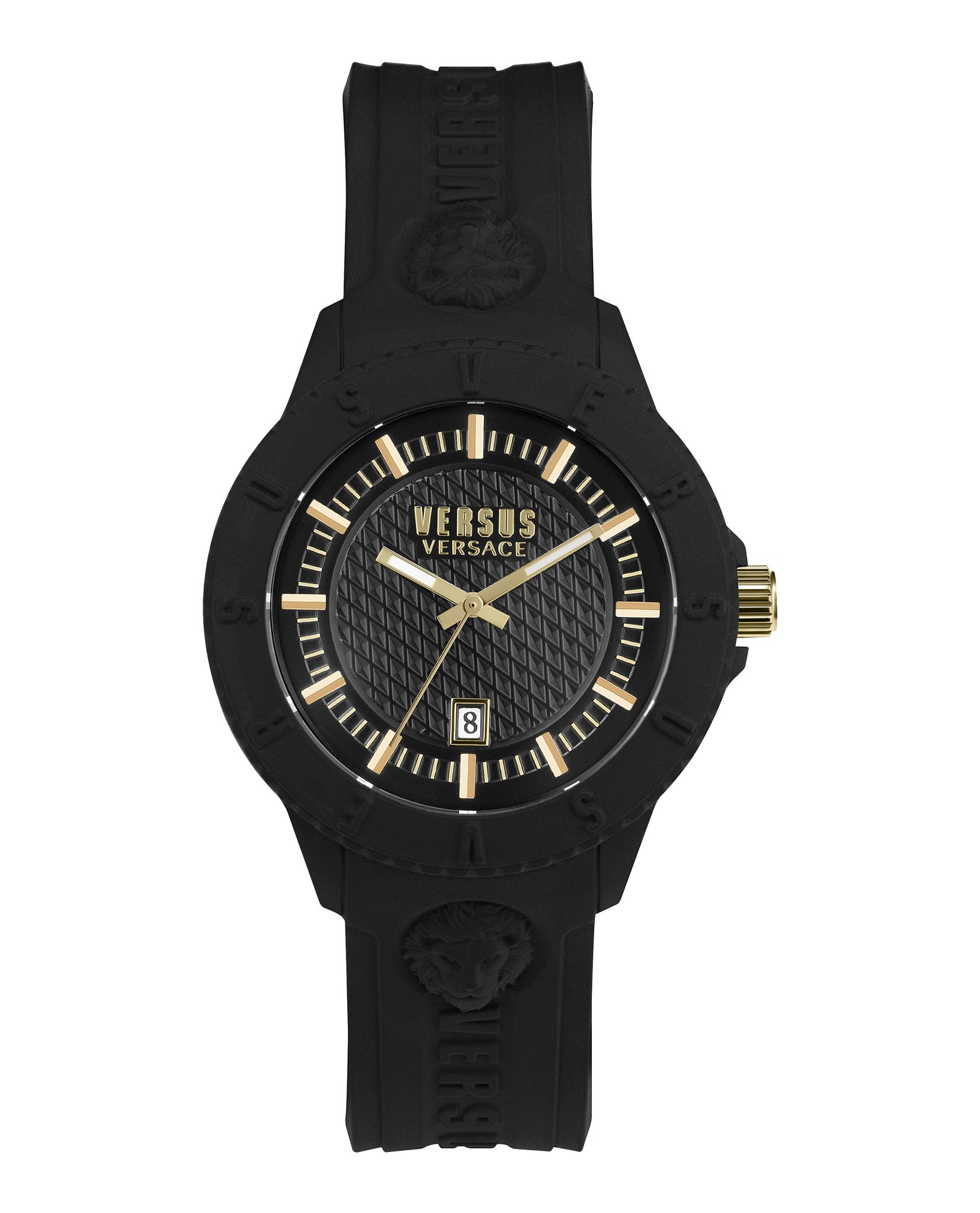 Versus Versace Mens Tokyo Black 42mm Strap Fashion Watch