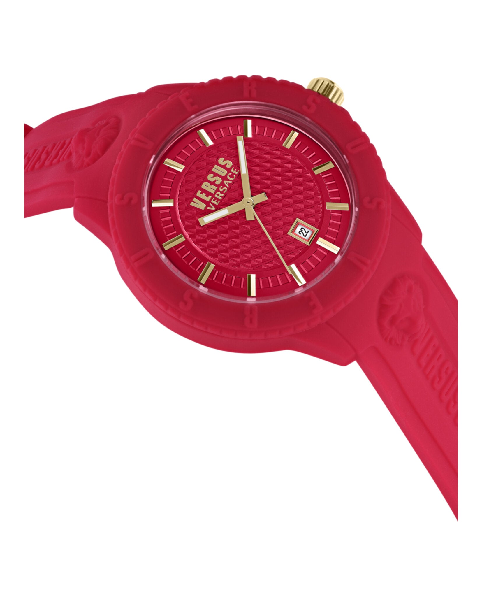 Versus Versace Mens Tokyo R Red 43mm Strap Fashion Watch