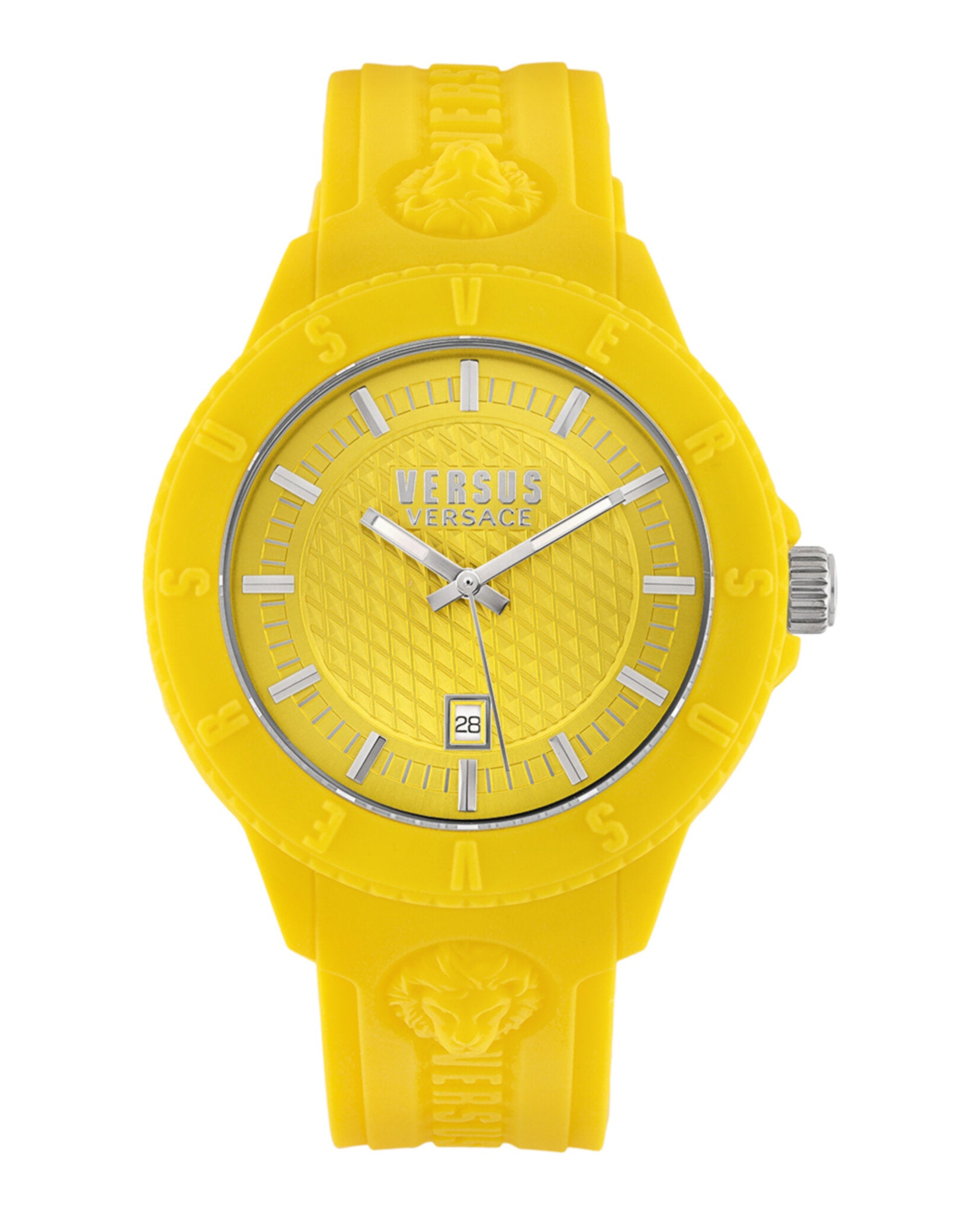 Versus Versace Mens Tokyo R Yellow 43mm Strap Fashion Watch