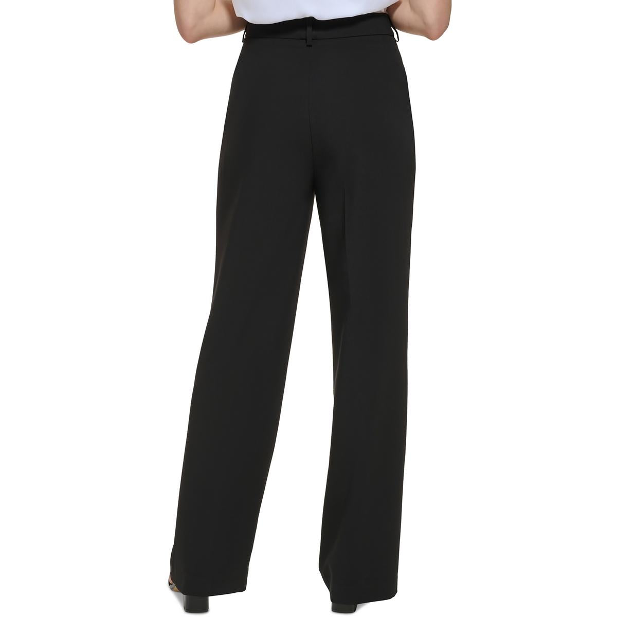 Womens High Waist Business Wide Leg Pants