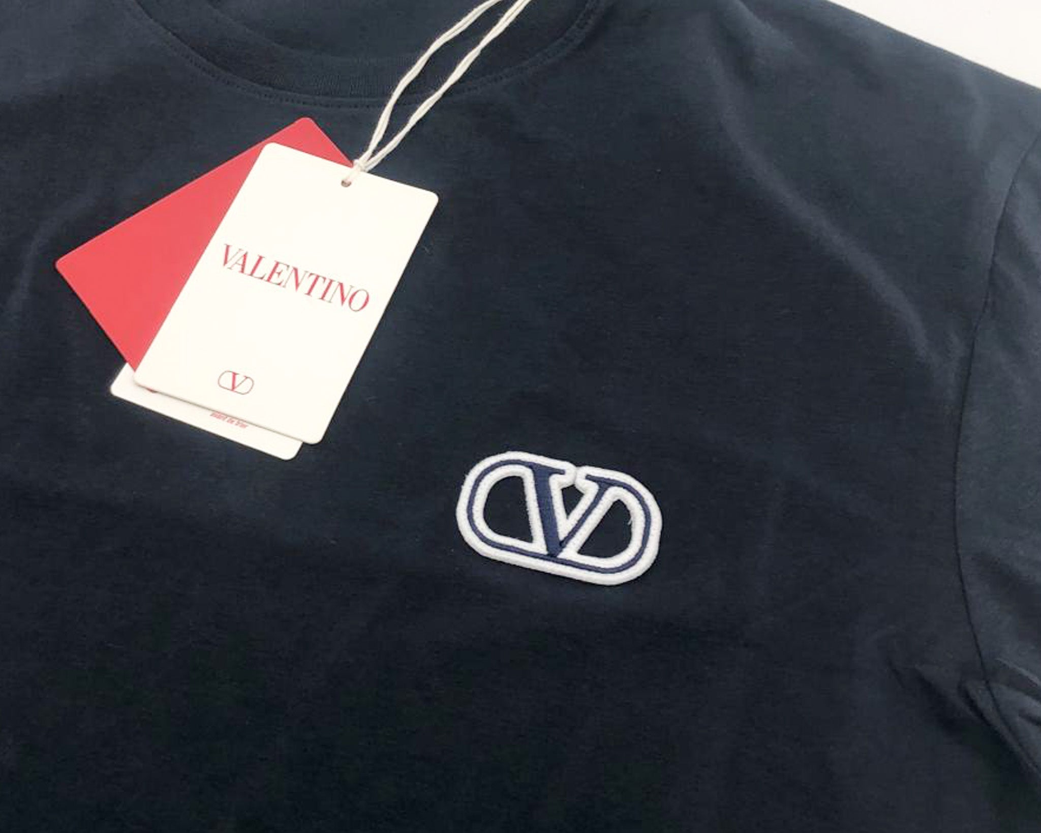 Valentino Navy Blue Vlogo Signature Patch T-Shirt2