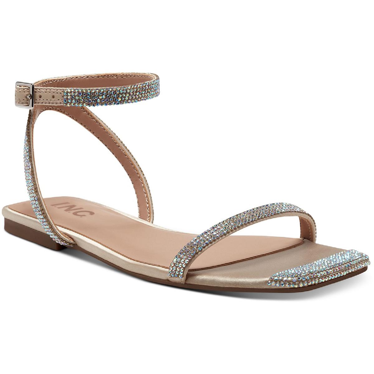 Persida Womens Embellished Flat Sandals