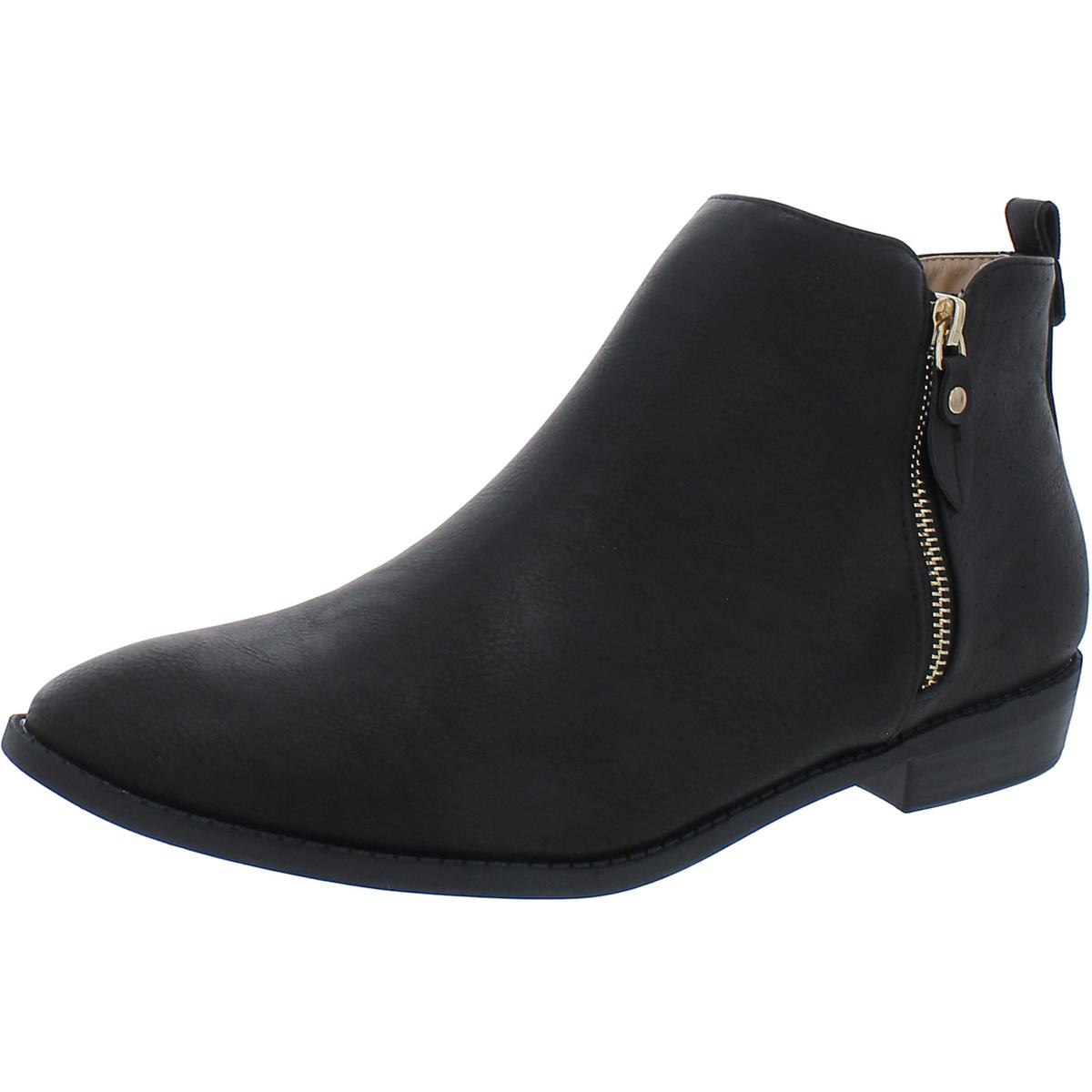 Womens Casual Almond-toe Ankle Boots