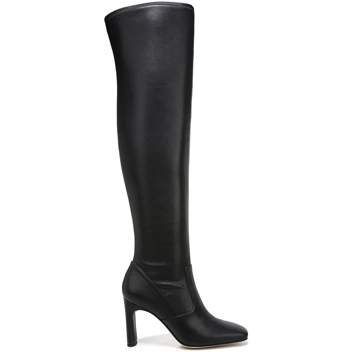 Flexa Womens Faux Leather Square Toe Over-The-Knee Boots