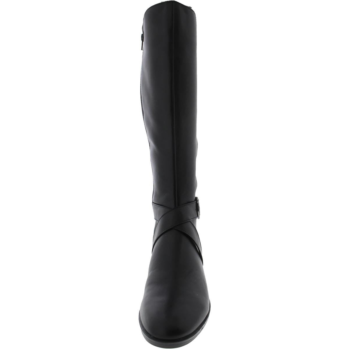 Raisa Womens Leather Knee-High Boots