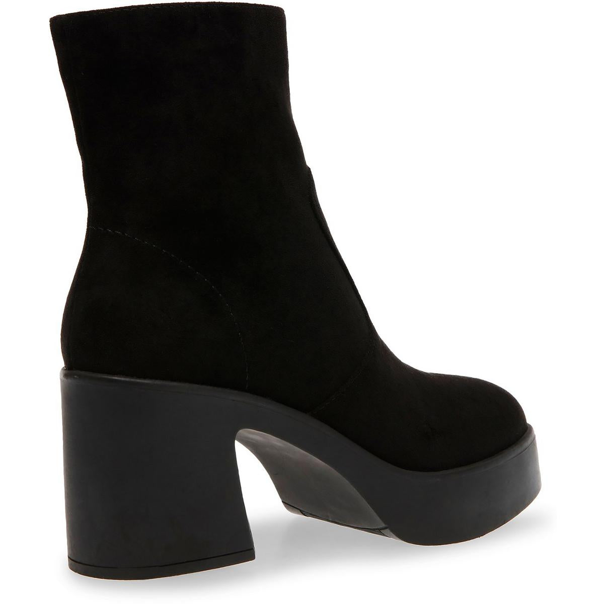 Sierra Womens Faux Suede Platform Ankle Boots