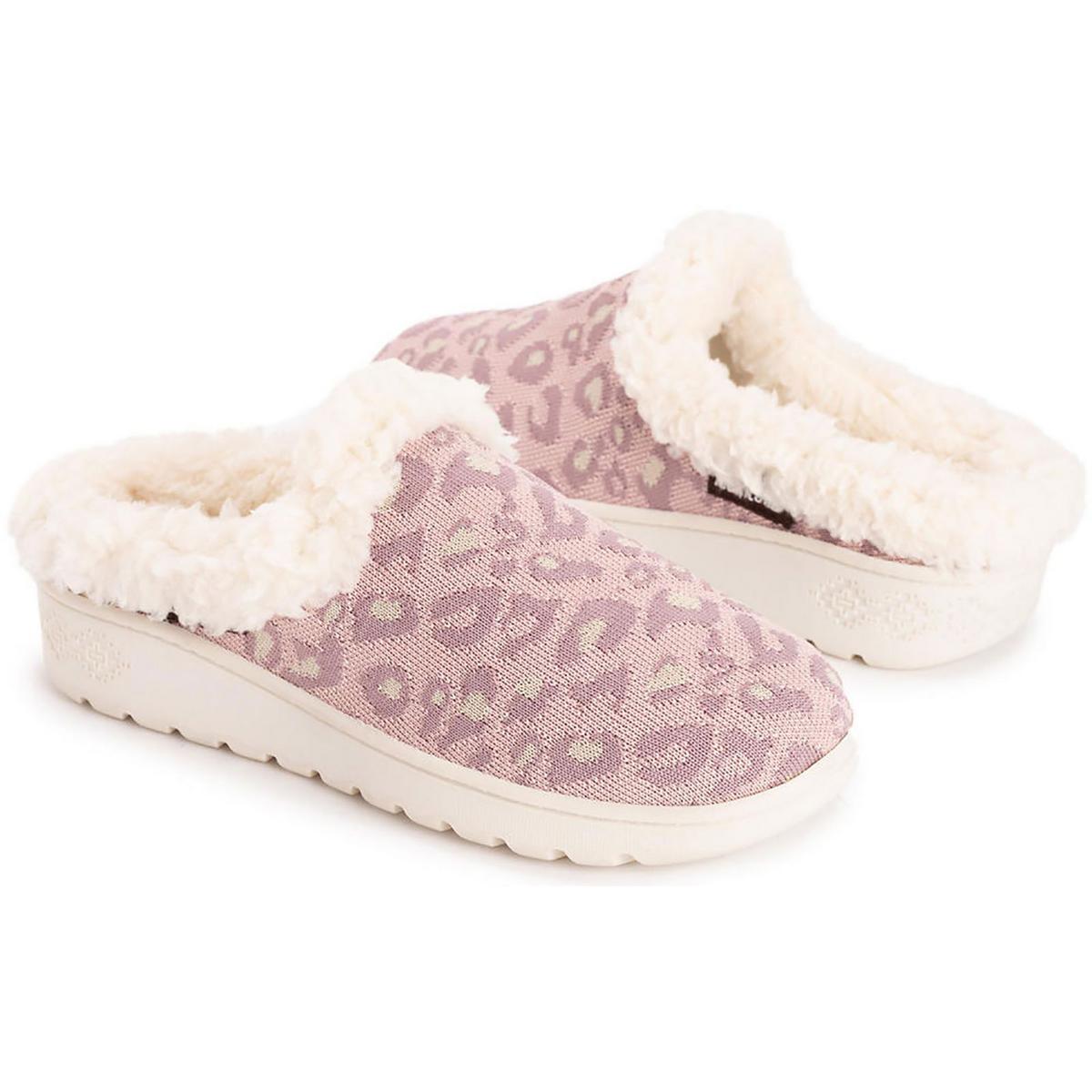 Nony Flyknit Womens Faux Fur Lined Comfy Scuff Slippers