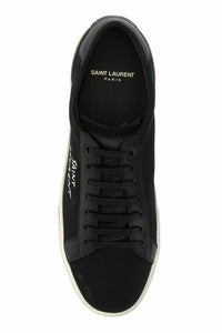 Saint Laurent Sleek Black Canvas & Leather Low-Top Men's Sneakers13