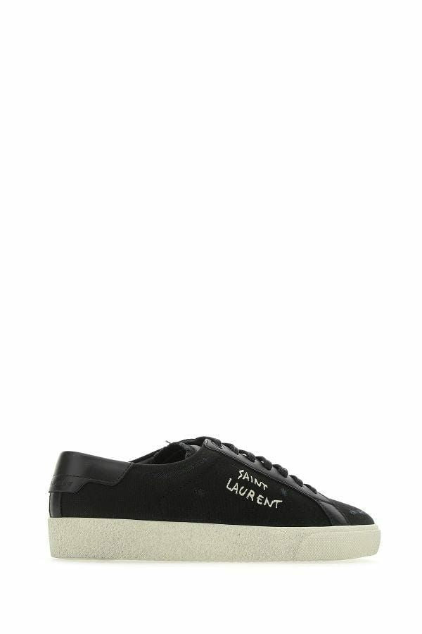 Saint Laurent Sleek Black Canvas & Leather Low-Top Men's Sneakers11