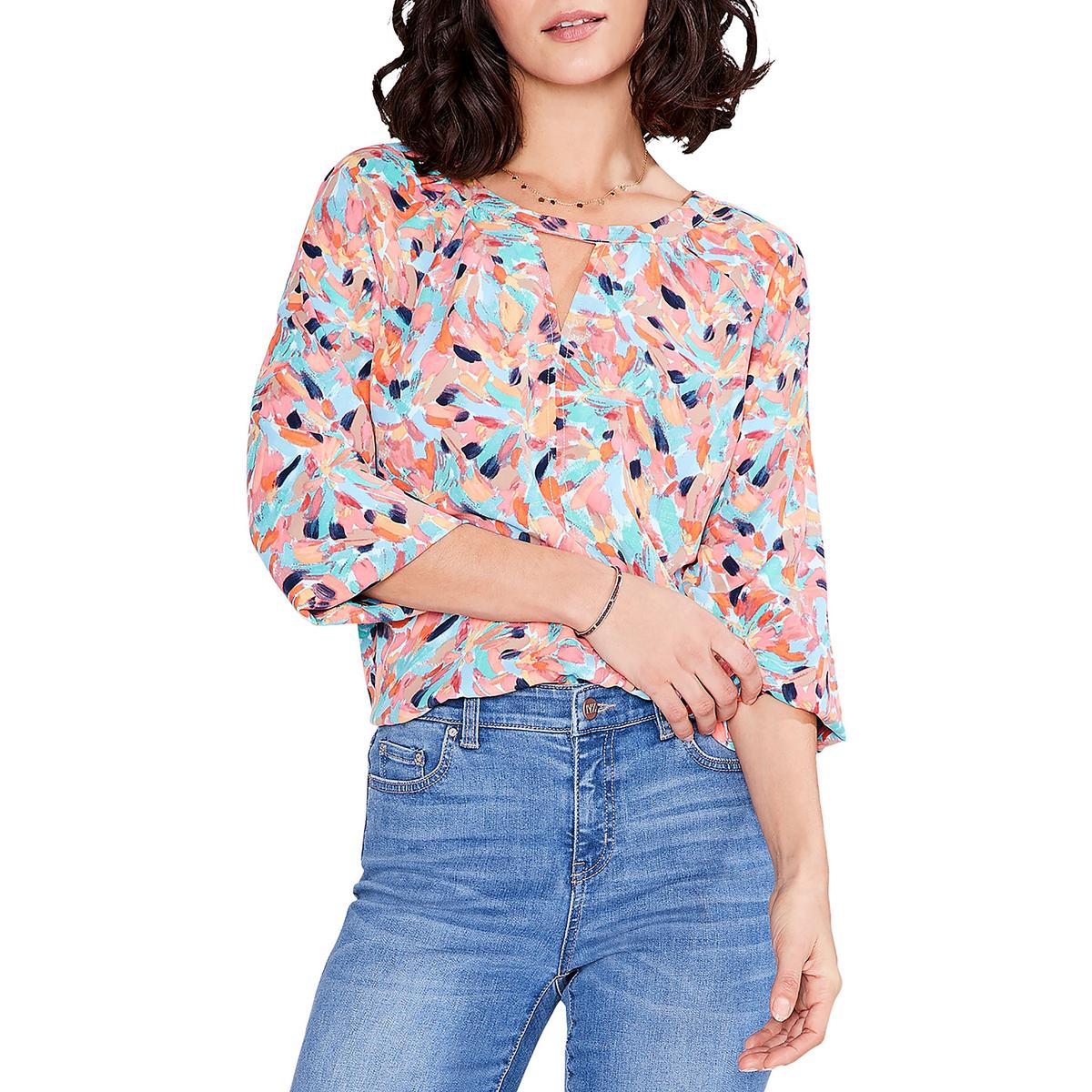 Womens Printed 3/4 Sleeve Blouse