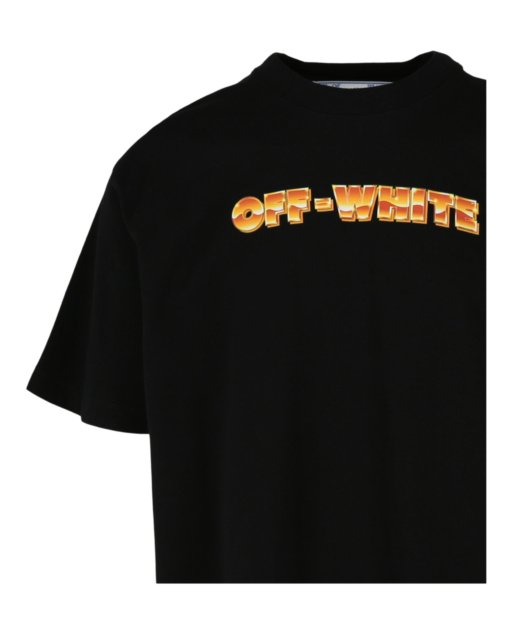 Off-White Mens Arrows-Print Oversized Crewneck T-Shirt