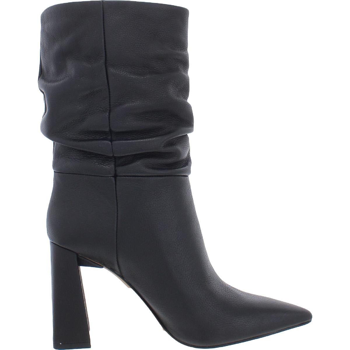 Ambie Womens Ruched Dressy Mid-Calf Boots