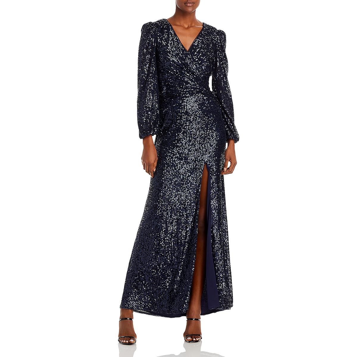 Womens Sequined Long Evening Dress