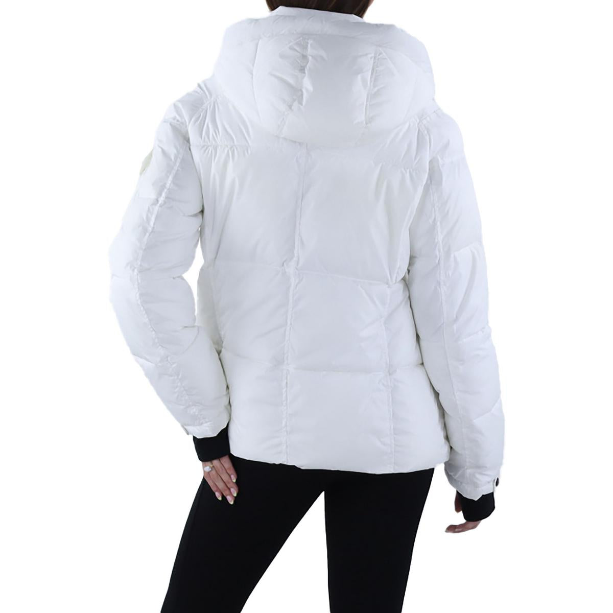 Matte Kylie Womens Solid Nylon Puffer Jacket