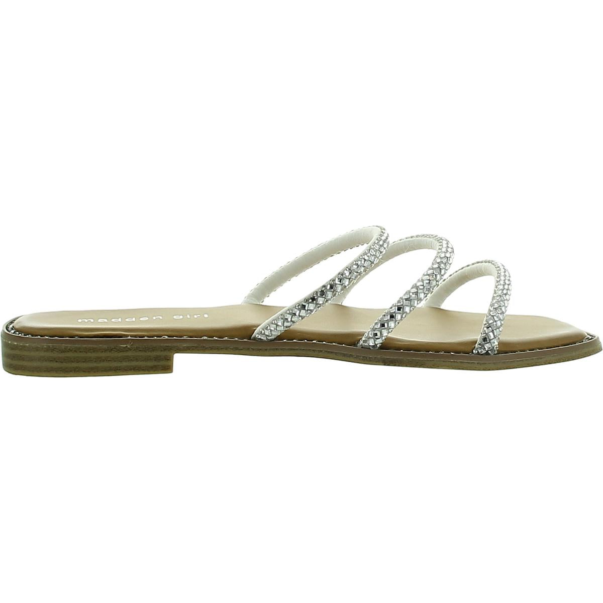 Womens Open Toe Slip On Slide Sandals