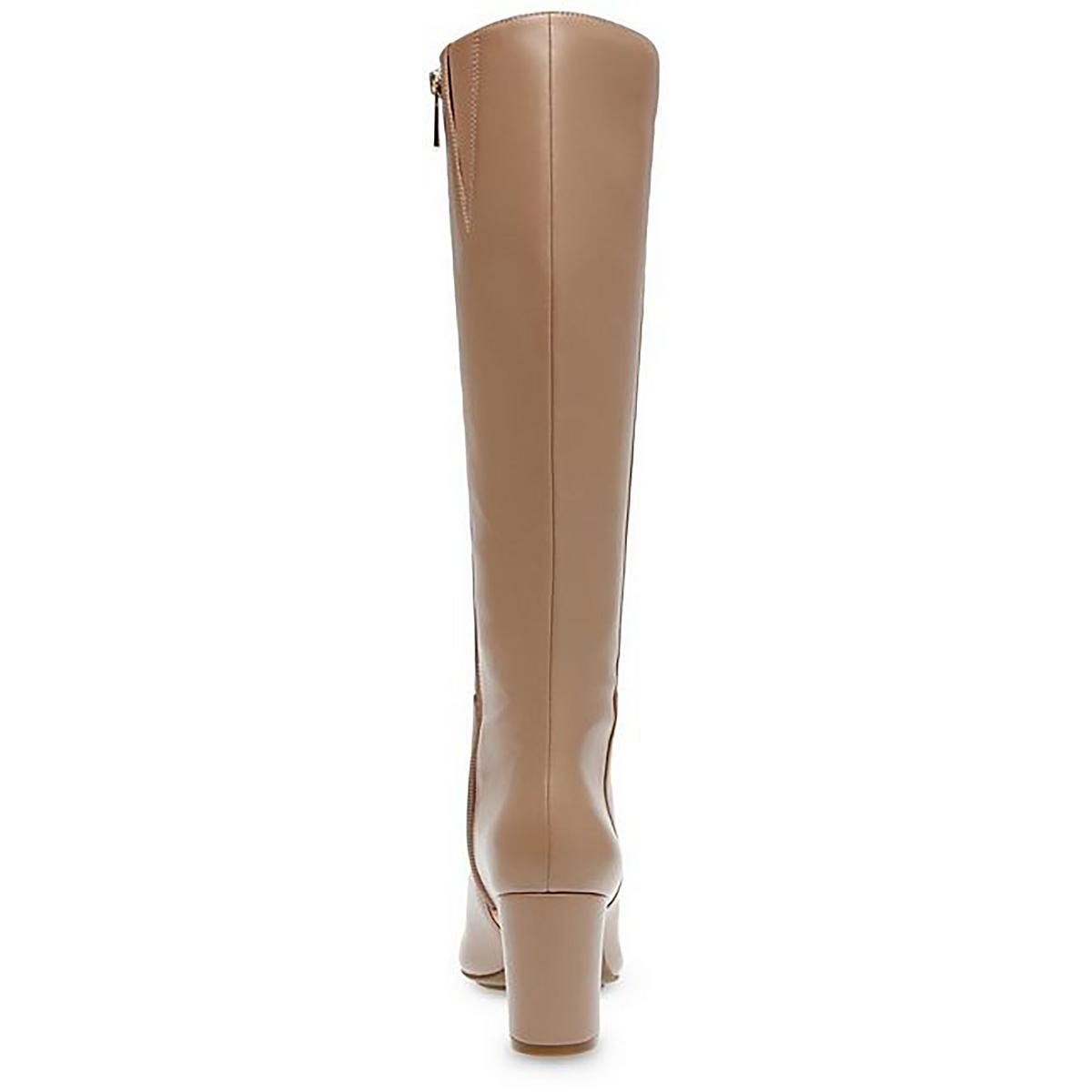 SPENCER Womens Faux Leather Sleek Knee-High Boots