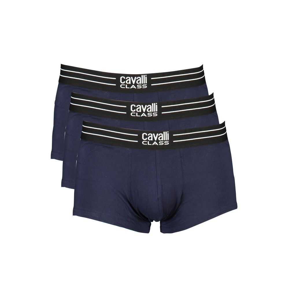 Cavalli Class Blue Cotton Men's Underwear