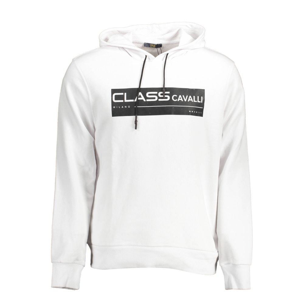 Cavalli Class White Cotton Men Men's Sweater