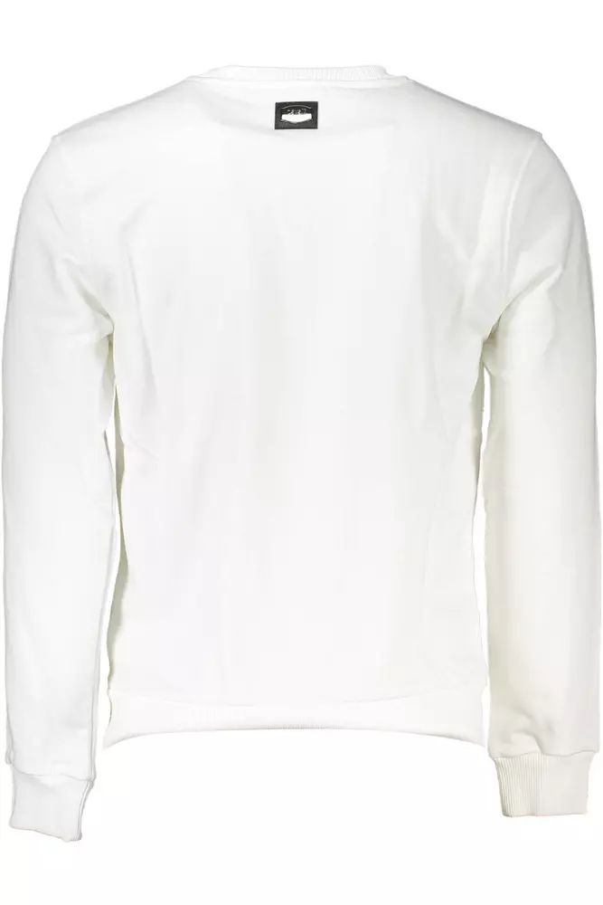 Cavalli Class White Cotton Men Men's Sweater