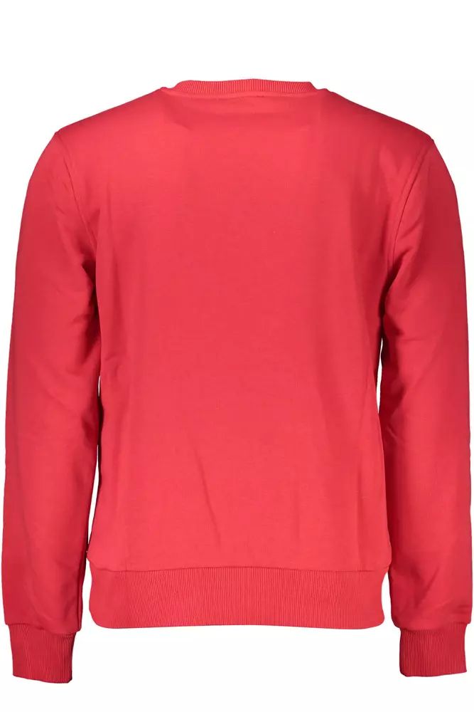 Cavalli Class Red Cotton Men Men's Sweater