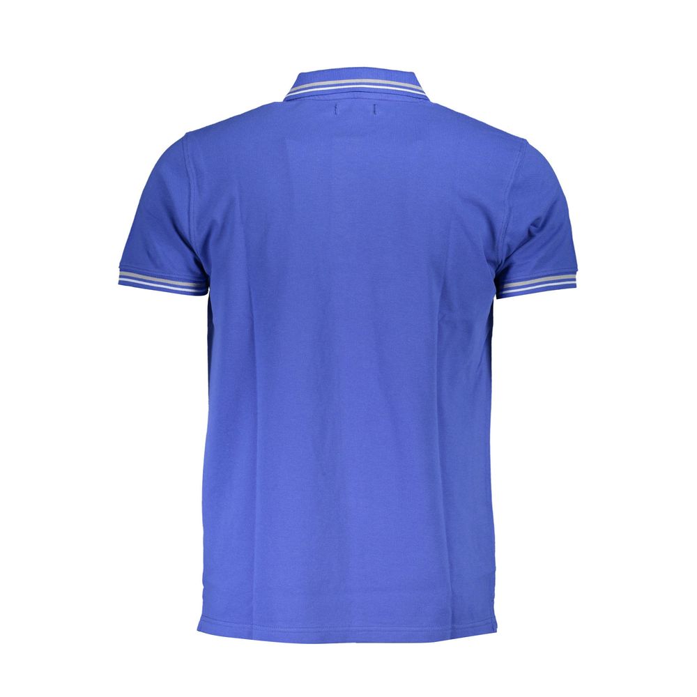 Cavalli Class Blue Cotton Polo Men's Shirt